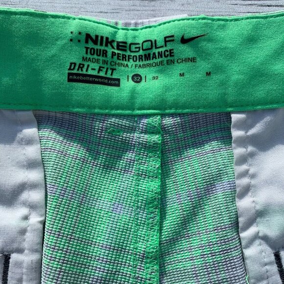 Nike Golf Tour Perfomance Dri-Fit Plaid Shorts - Picture 3 of 8